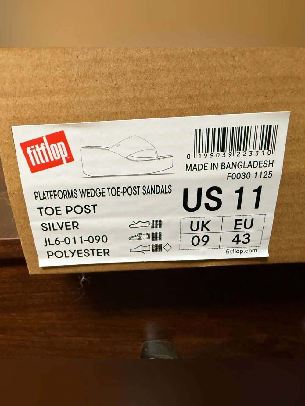 Fitflop bnib silver